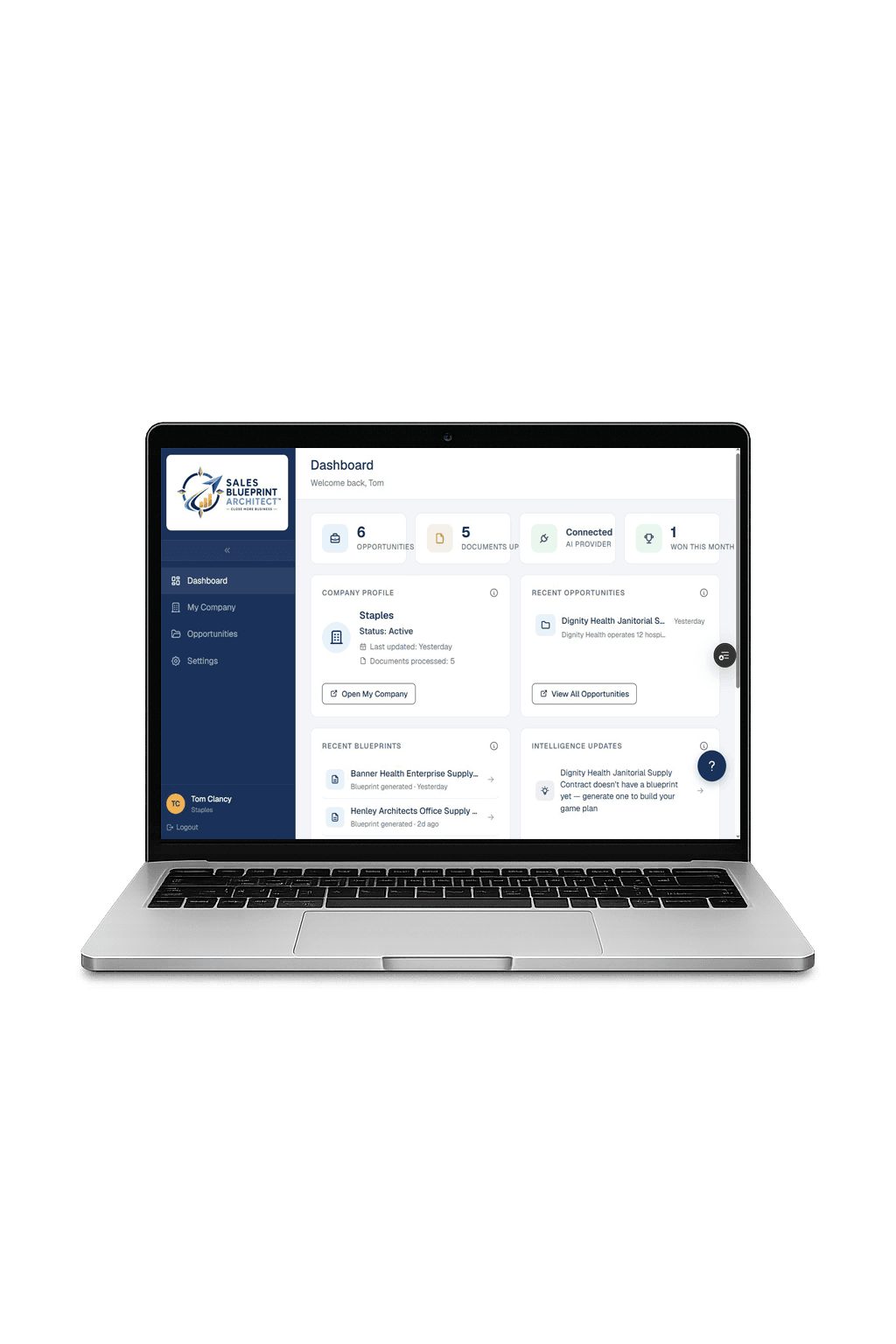 Sales Blueprint Architect Dashboard